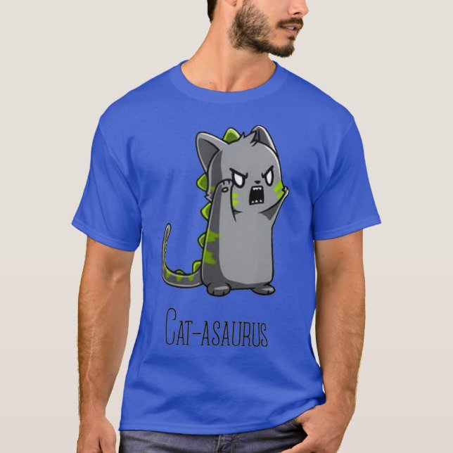 Camiseta Catassaurus Kitten Gatinho Dinossaur T-Rex Dino Ca (Frente)