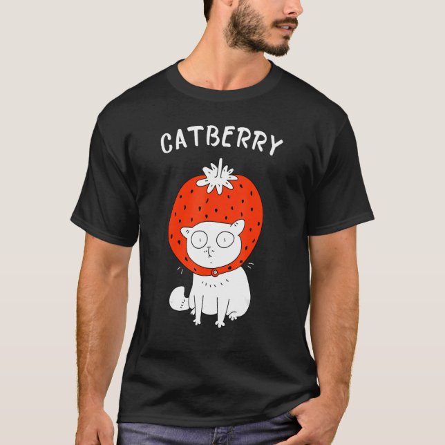 Camiseta Catberry Cat com Morango Bonnet (Frente)