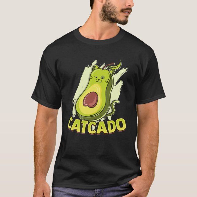 Camiseta Catcado  Cat Catcado Avocado (Frente)