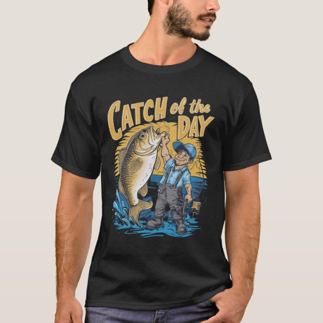 Camiseta Catch of the Day: Fisherman's Triumph (Frente)