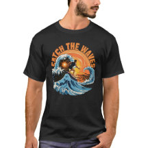 Camiseta Catch The Waves Vintage Ocean Adventure
