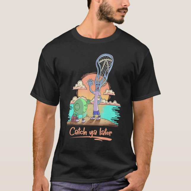 Camiseta Catch ya Later Youth Boys and Girls  Lacrosse (Frente)