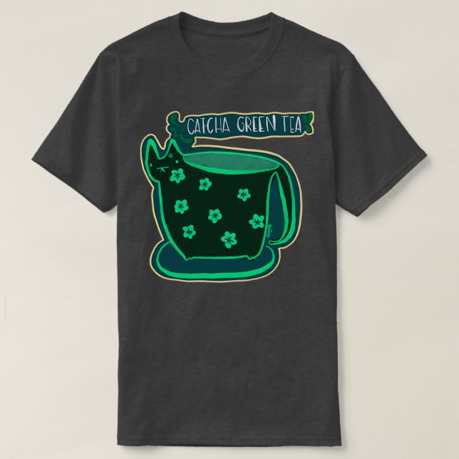 Camiseta Catcha Green Tea (Frente do Design)