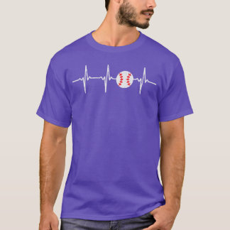 Camiseta Catcher de beisebol de batimento cardíaco jogador 