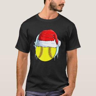 Camiseta Catcher Pitcher Meninas Natal Bola de Softball San