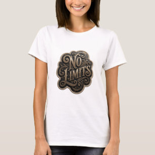Camiseta Catchy Gold NO LIMITS Statement