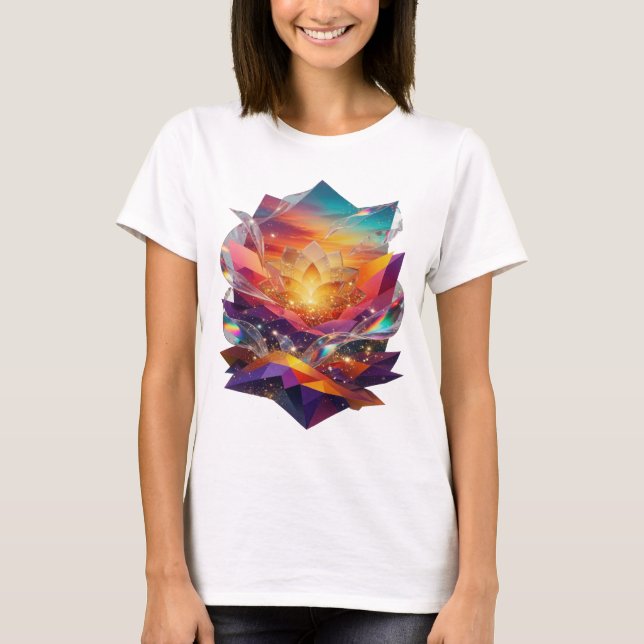 Camiseta Catchy Silver ABSTRACT ART Statement v2 (Frente)