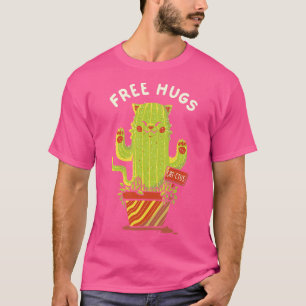 Camiseta Catctus Free Hugs Cats por Tobe Fonseca