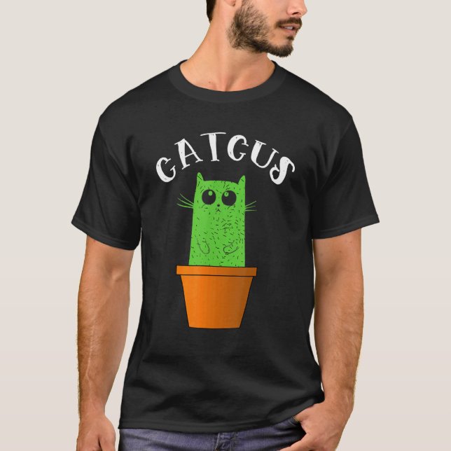 Camiseta Catcus Cat E Cactus (Frente)