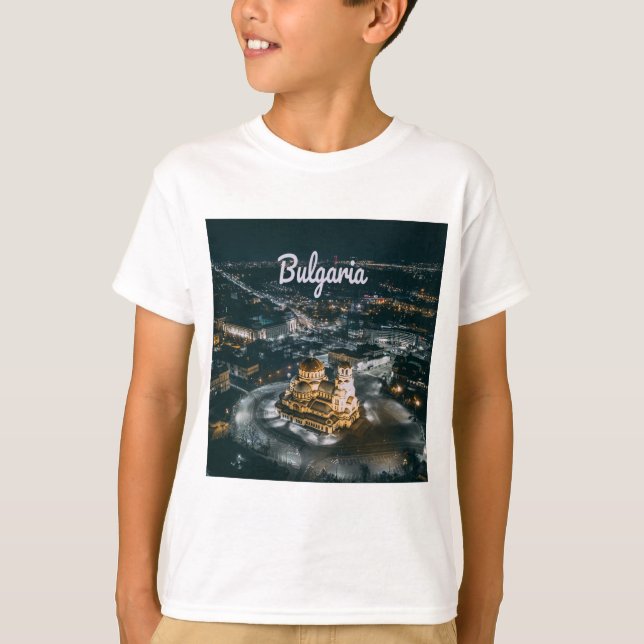 Camiseta Catedral da Bulgária Capital Sofia Alexander Nevsk (Frente)