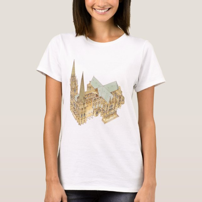 Camiseta Catedral de Chartres. France (Frente)