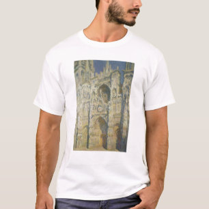 Camiseta Catedral de Claude Monet Rouen na luz solar
