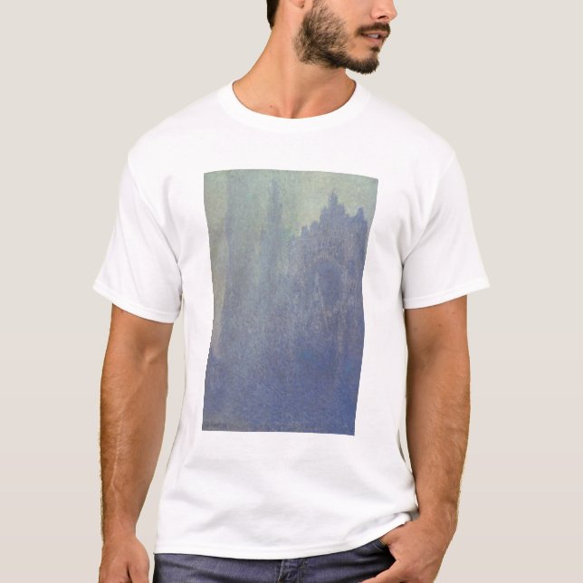 Camiseta Catedral de Claude Monet | Rouen, tempo nevoento (Frente)