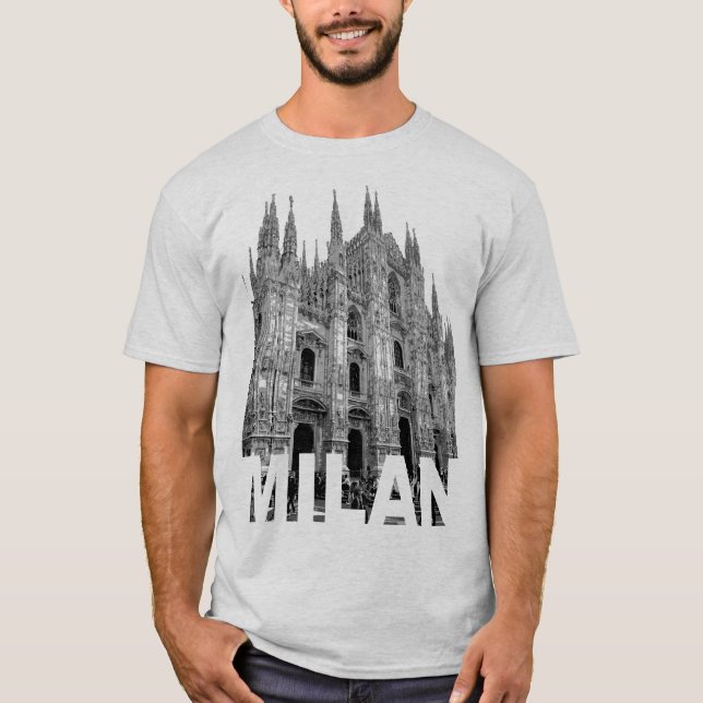 Camiseta Catedral de Duomo, Milão, Lombardia, numa (Frente)