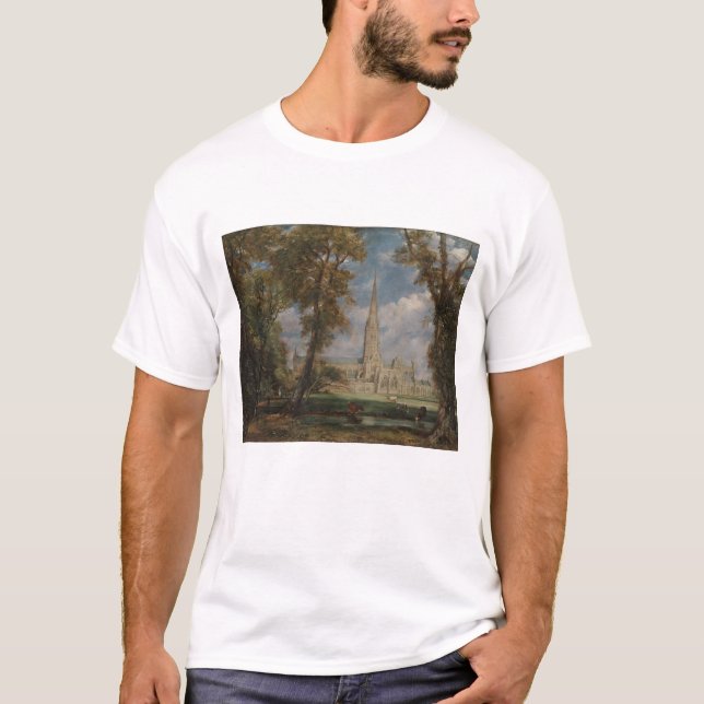 Camiseta Catedral de John Constable | Salisbúria do Bish (Frente)