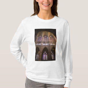 Camiseta Catedral de Leão, janelas de vidro com manchas in