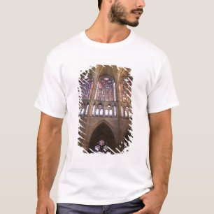 Camiseta Catedral de Leão, janelas de vidro com manchas int