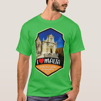 Camiseta Catedral De Malta Na Hipótese Gozo
