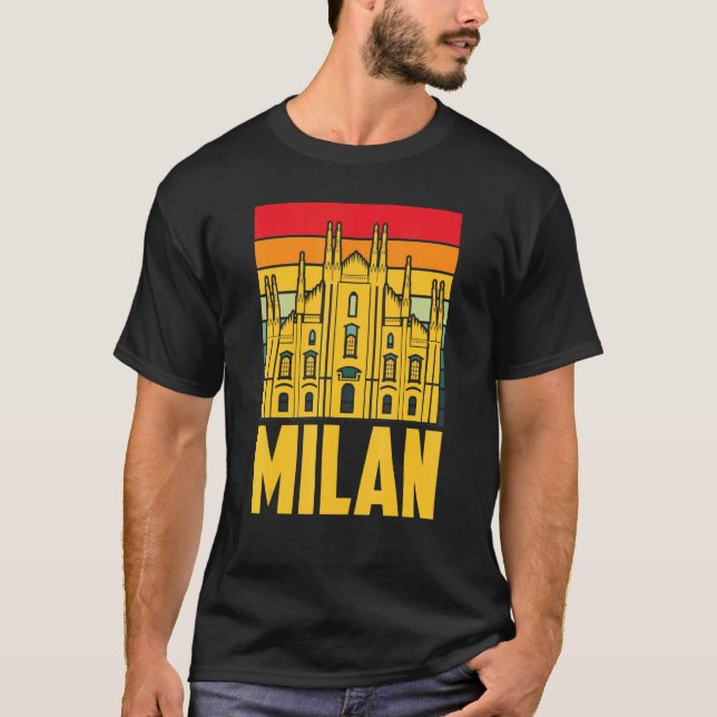 Camiseta Catedral De Milão Da Itália Dom De Milão (Frente)