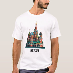 Camiseta Catedral de Moscou da rua Basil