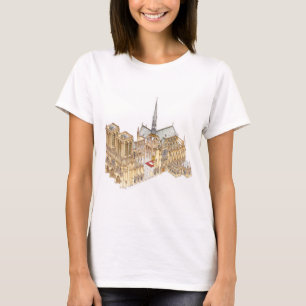 Camiseta Catedral de Notre-Dame. Paris France