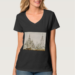 Camiseta Catedral de Pokrovsky e Torre Spasskaya