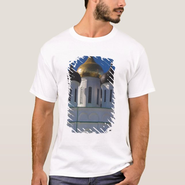 Camiseta Catedral de Pskov Kremlin e Trindade (Frente)