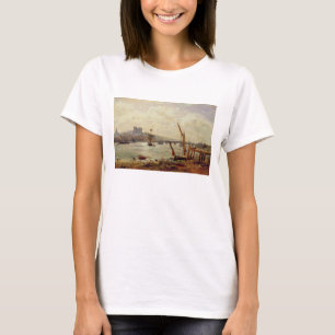 Camiseta Catedral de Rochester e castelo, c.1820-30 (óleo