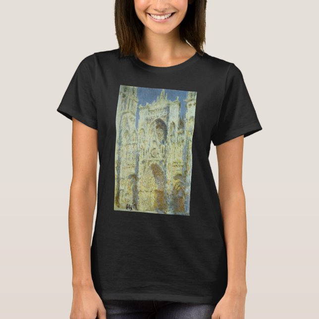 Camiseta Catedral de Rouen West Facade Sunlight, Claude Mon (Frente)