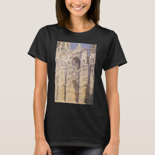 Camiseta Catedral de Ruão, Harmonia Azul Dourado por Claude
