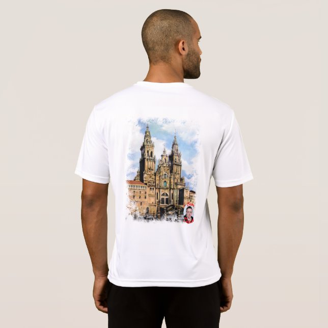 Camiseta Catedral de Santiago de Compostela (Parte Traseira Completa)