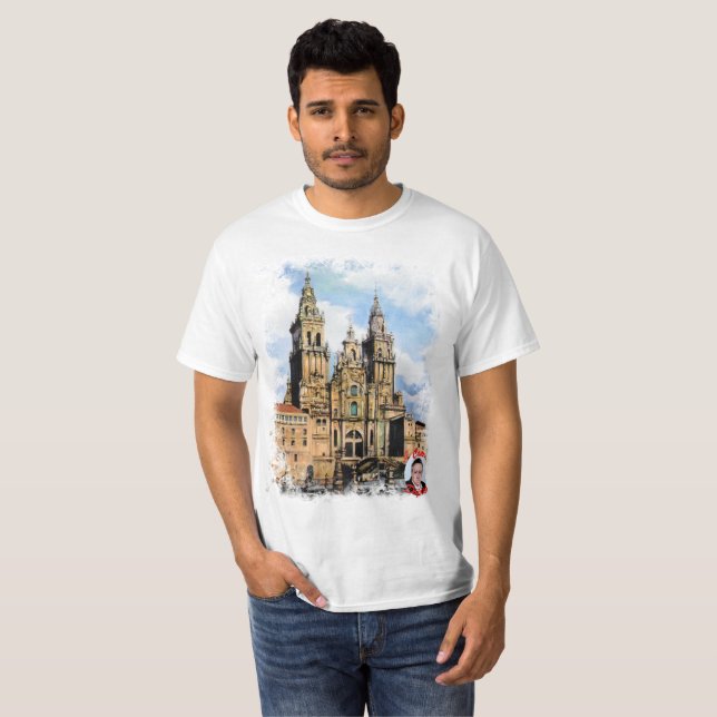 Camiseta Catedral de Santiago de Compostela (Frente Completa)