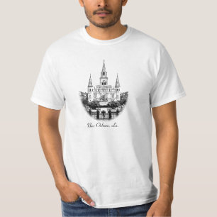 Camiseta Catedral quadrada Nova Orleães de Jackson St Louis