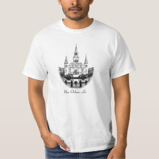 Camiseta Catedral quadrada Nova Orleães de Jackson St Louis