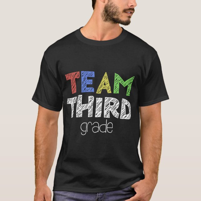 Camiseta categoria terceiro grau da equipe ó de volta ao (Frente)