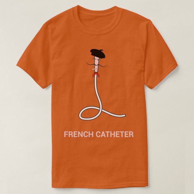 Camiseta Cateter francês (Frente do Design)