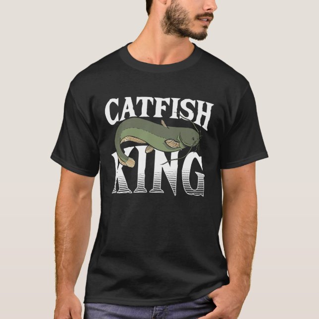 Camiseta Catfish King Catfish Fishing Fish Hunting (Frente)