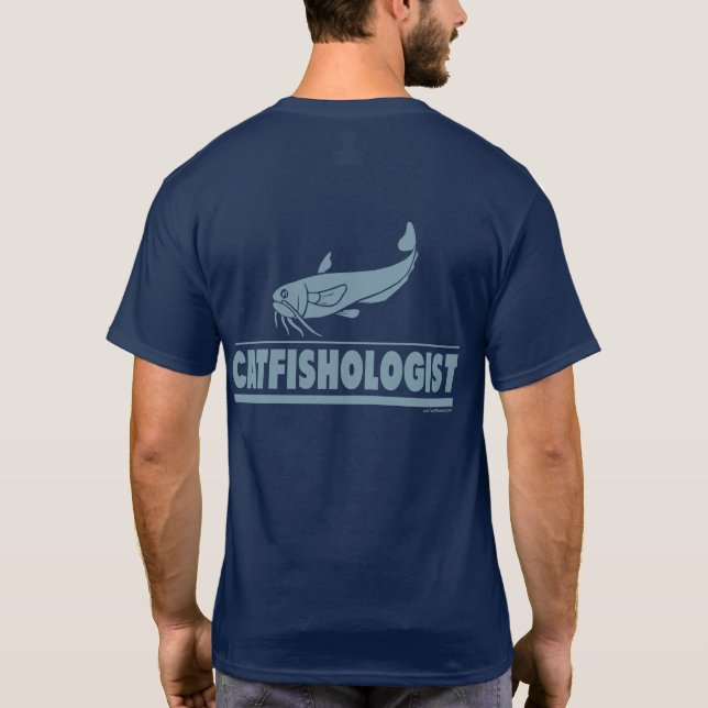 Camiseta Catfish-ologista - Pesca, Cozinhar (Verso)