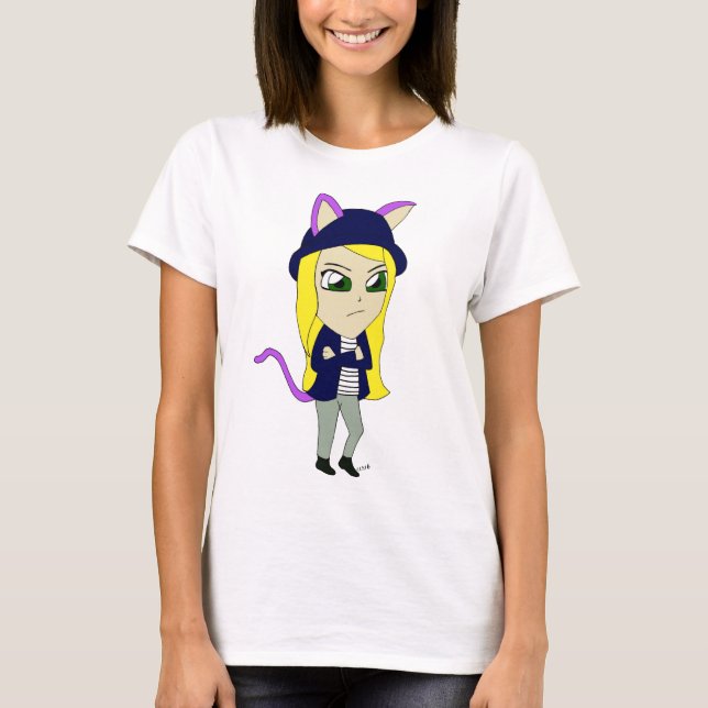 Camiseta catgirl chibi (Frente)