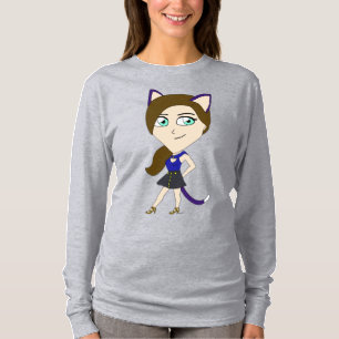 Camiseta catgirl chibi  