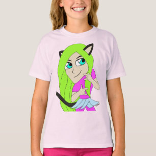 Camiseta catgirl chibi