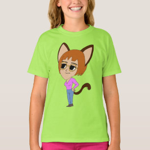 Camiseta catgirl chibi