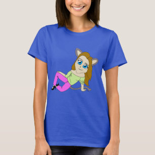 Camiseta catgirl chibi