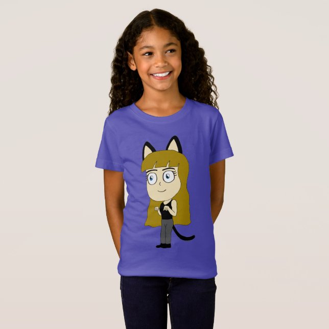 Camiseta catgirl chibi (Frente Completa)