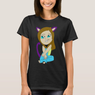 Camiseta catgirl chibi