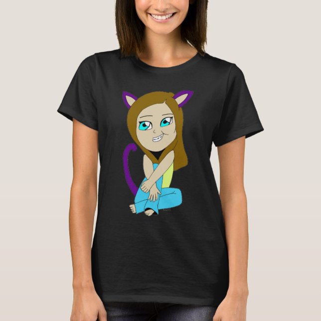 Camiseta catgirl chibi (Frente)