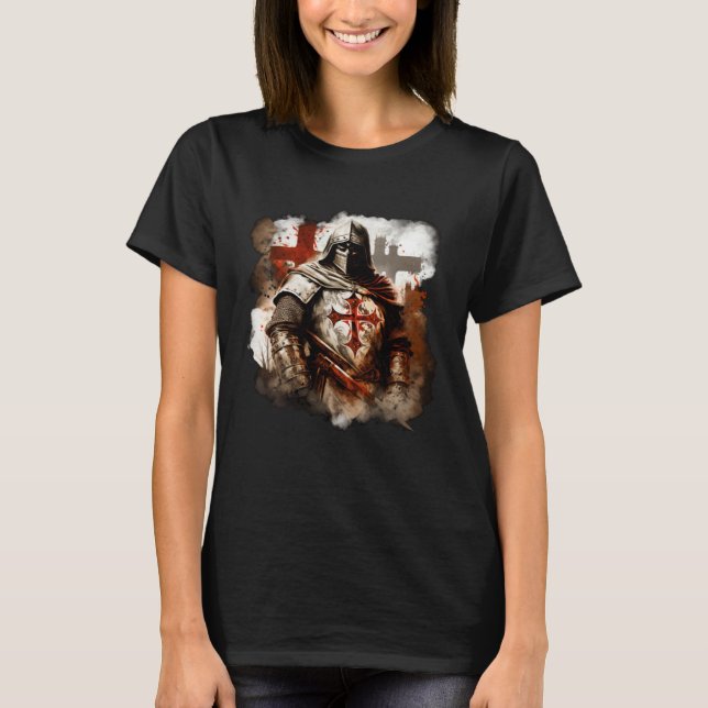 Camiseta Catholic Templar Knights Medieval (Frente)