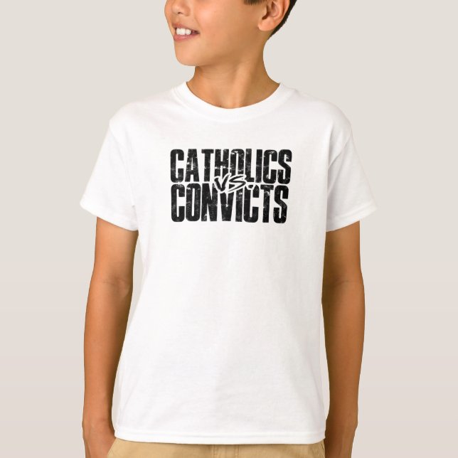 Camiseta Catholics vs Convicts - samaritan (Frente)