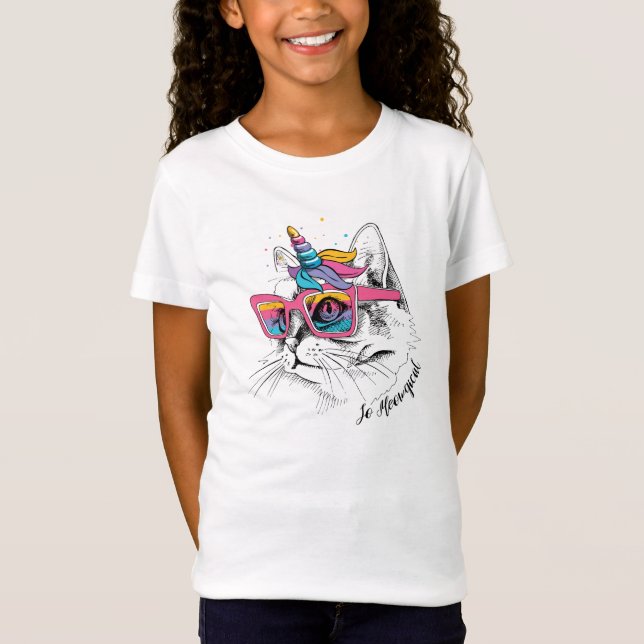 Camiseta Caticorn | assim Meowgical (Frente)