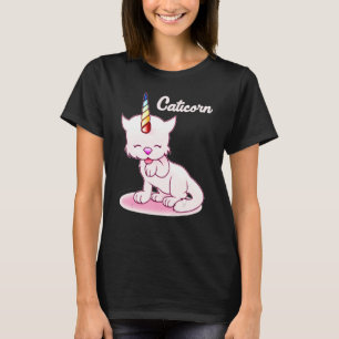 Camiseta Caticorn Cat Rainbow Horn